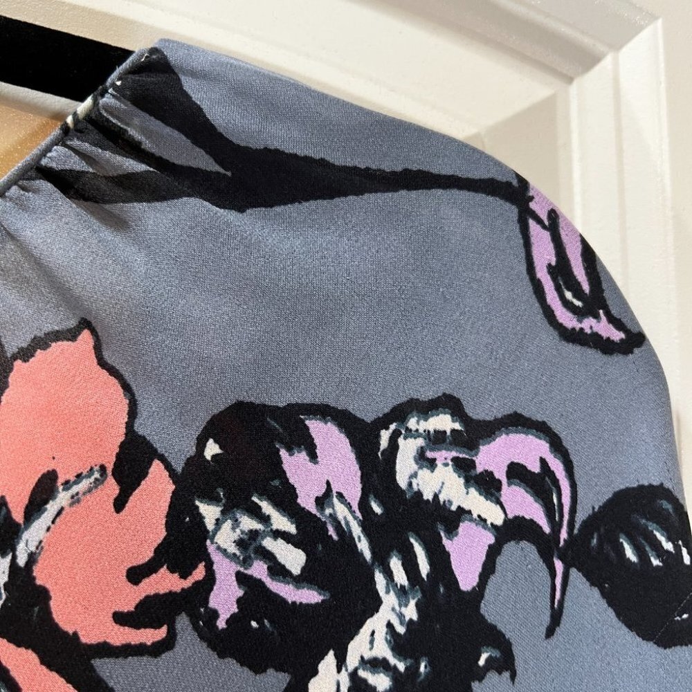 Ramy Brook Blue Floral Milene Dress $465 - Picture 10 of 10